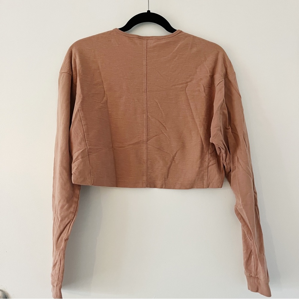 Gymshark Blush Pink Long Sleeve Cropped Top - Picture 4 of 4